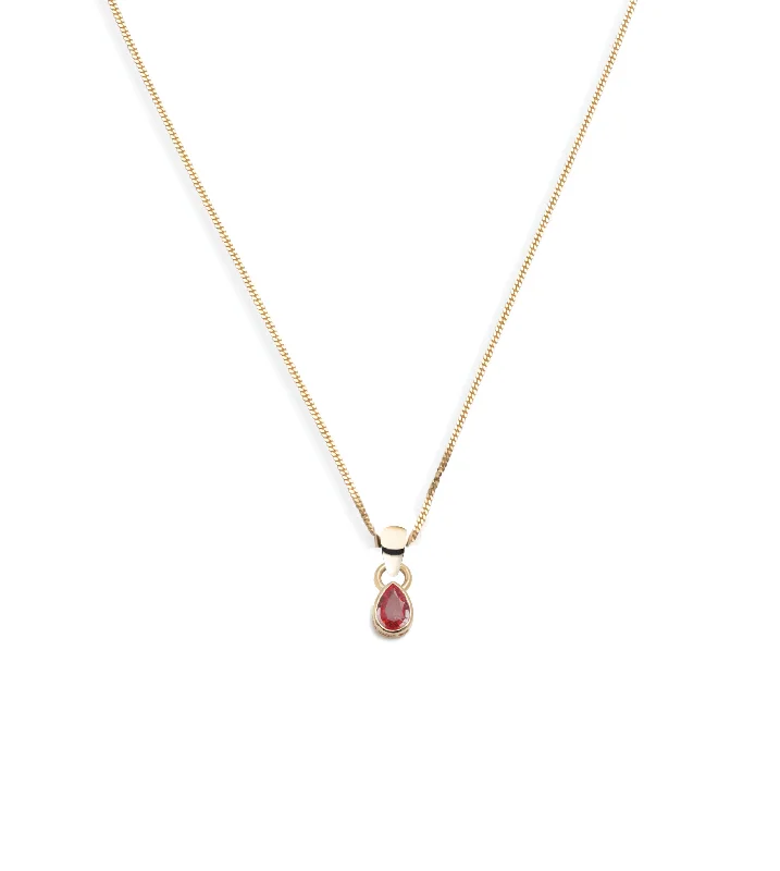 Grab Your Favorite Jewelry At The Lowest Prices Forever & Always a Pair Ruby - Love : Fine Diamond Cut Curb Necklace