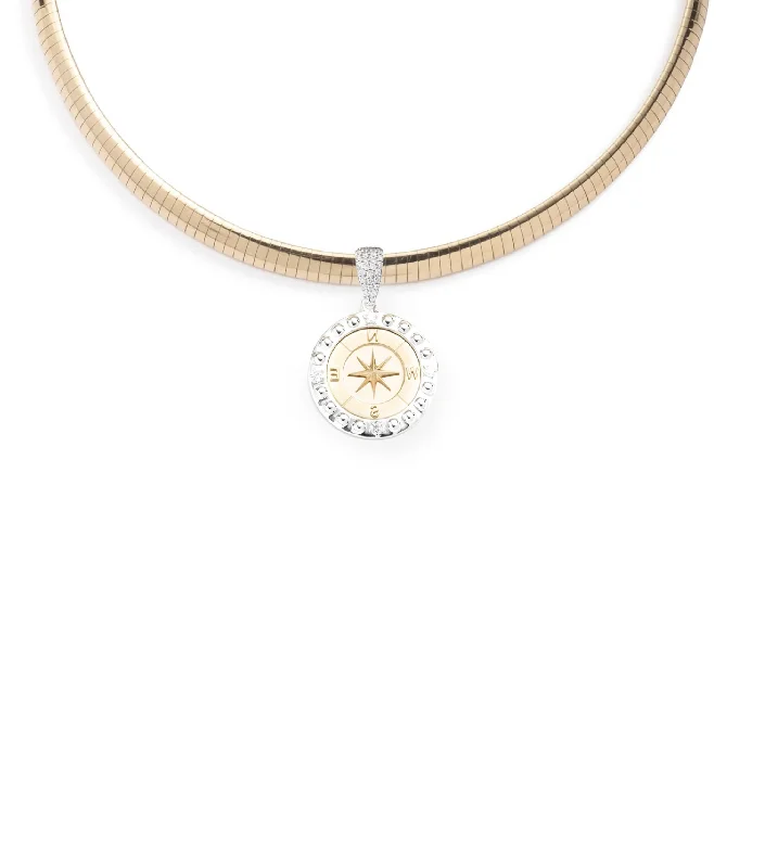 Last Chance To Grab Your Favorite Jewelry At A Discount Internal Compass : Medium Sleek Collar Necklace