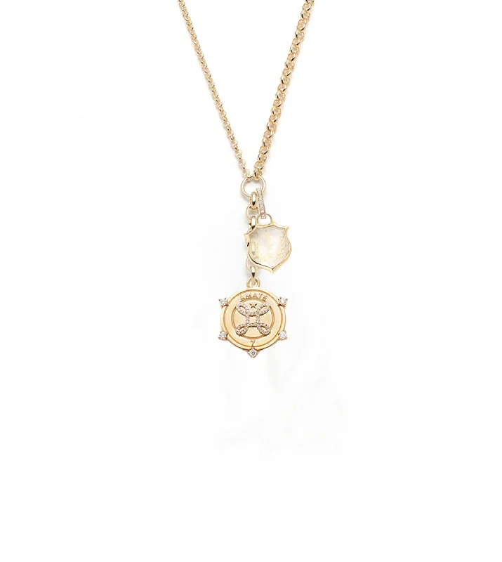 Shop Stylish Jewelry Now And Save Big Love & Dream : Medium Mixed Belcher Extension Chain Necklace