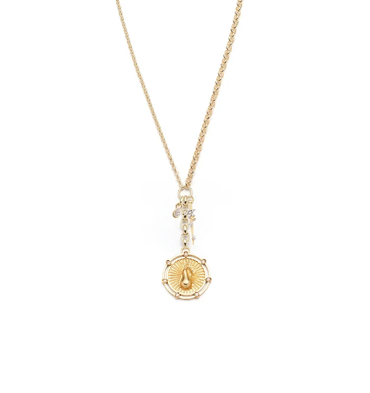 The Perfect Jewelry Piece At The Perfect Price Medium Pear, Small Thorn, & Small Pave Pear Story : Medium Mixed Belcher Extension Chain