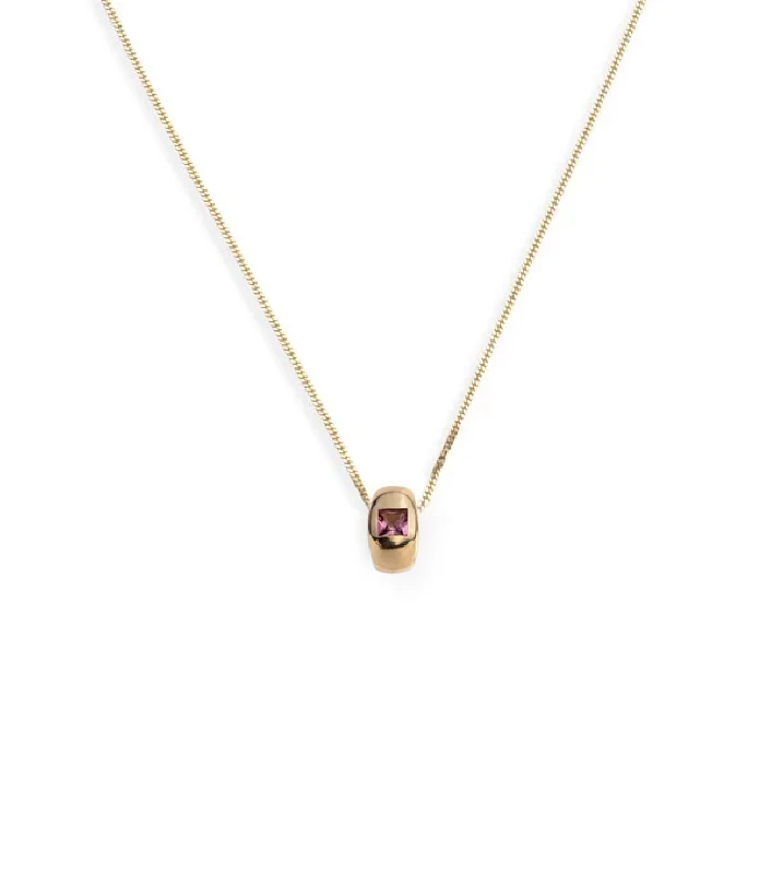 Limited-Time Offer On Elegant Jewelry Pieces Princess Cut Pink Tourmaline - Love : Fine Diamond Cut Curb Necklace