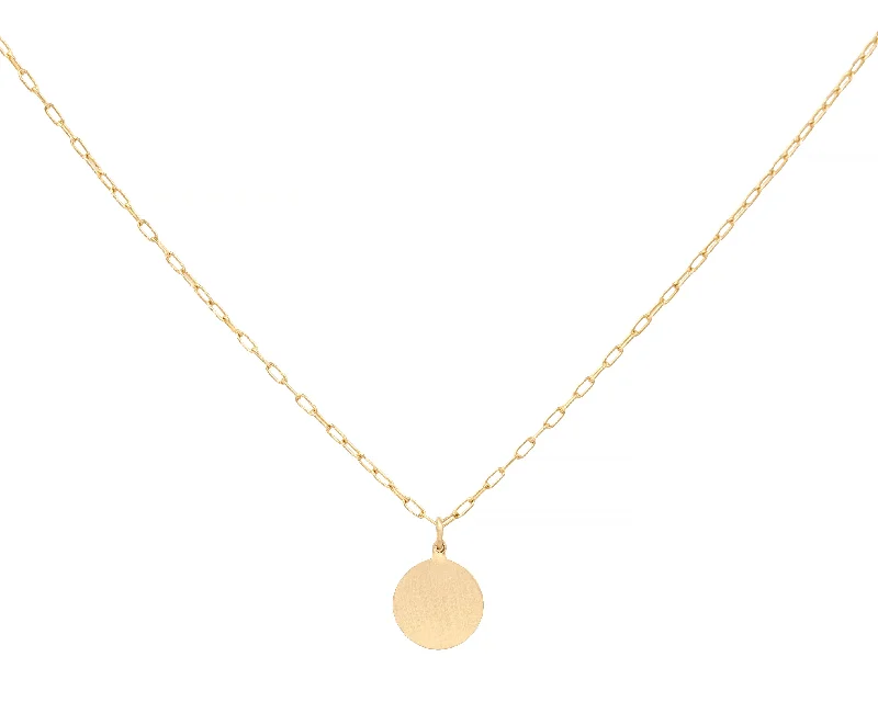 Unlock Unbeatable Jewelry Deals Before They’Re Gone Small Engravable Circle Charm Necklace