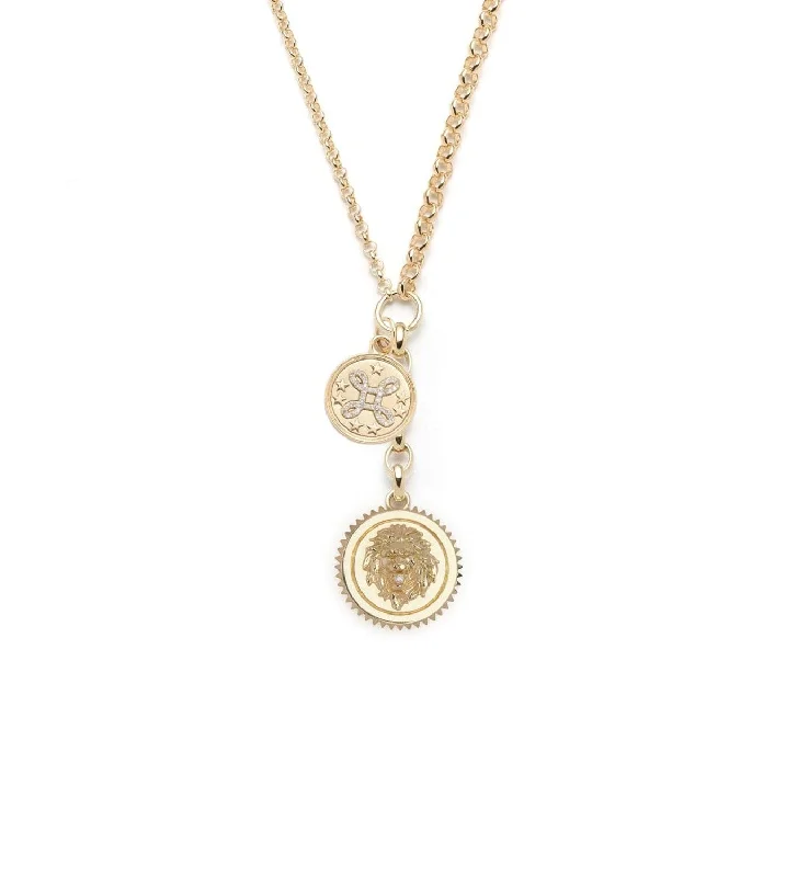 Premium Jewelry Now Available At Special Discounts Strength + Love Story : Medium Mixed Belcher Extension Chain Necklace