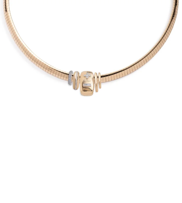 Adjustable Charm Bracelets For A Perfect Fit Vivacity & True Love : Medium Sleek Collar Necklace