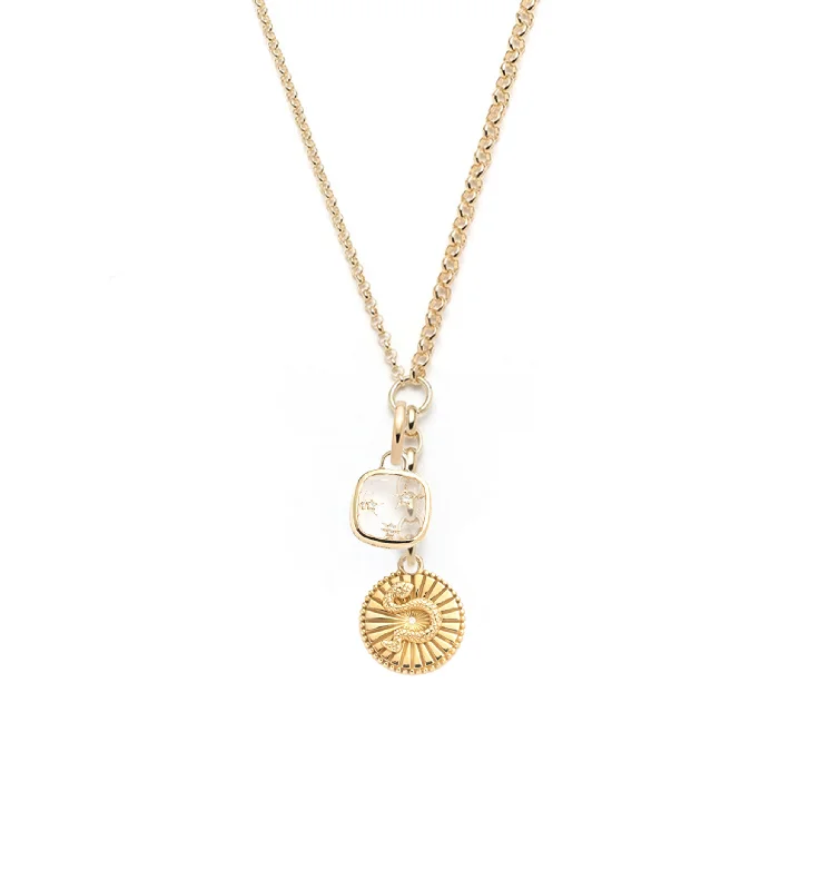 Shop Fine Jewelry With Exclusive Savings Wholeness & Dream Story : Medium Mixed Belcher Extension Chain Necklace