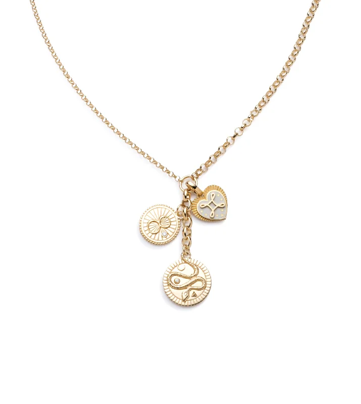 Elegant Jewelry Pieces At Unbelievable Prices Wholeness, Karma, & Love Story : Medium Mixed Belcher Extension Chain Necklace