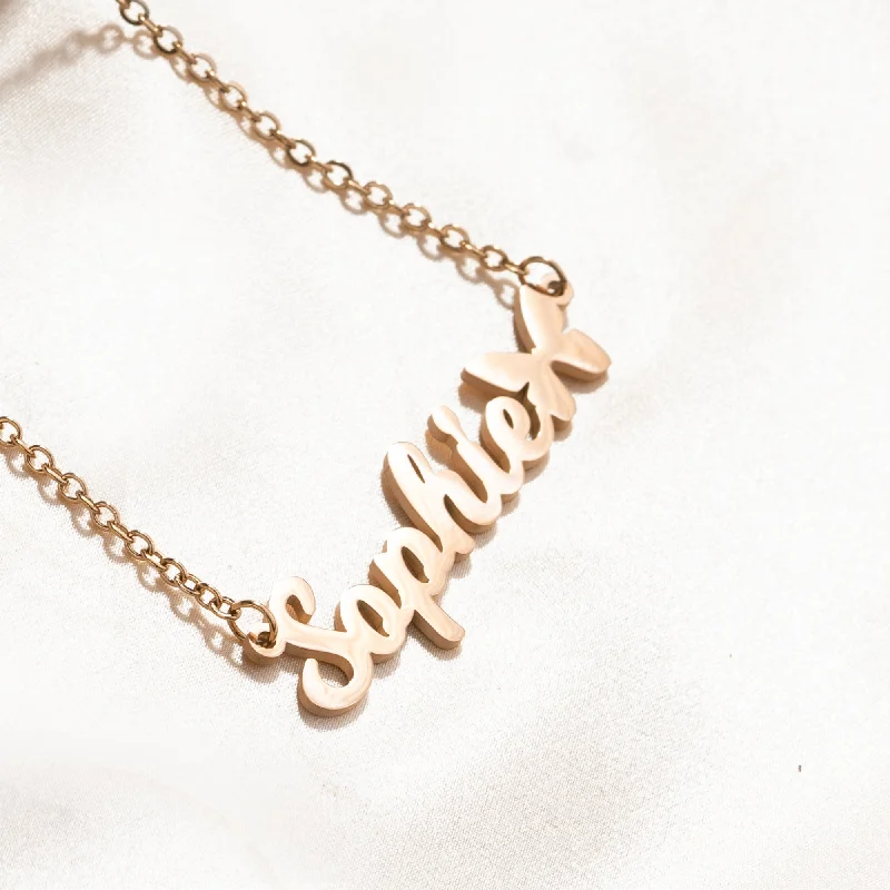 Last Chance To Grab Your Favorite Jewelry At A Discount Gold Charm Name Necklace