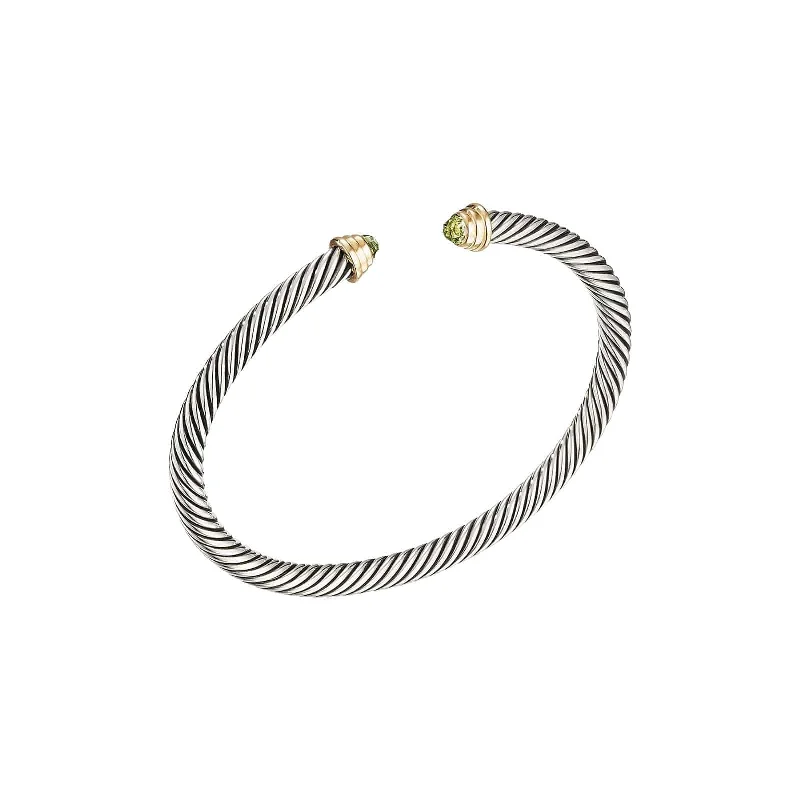 Trending Jewelry Styles Now At Limited-Time Discounts Peridot Cable Kids Cuff