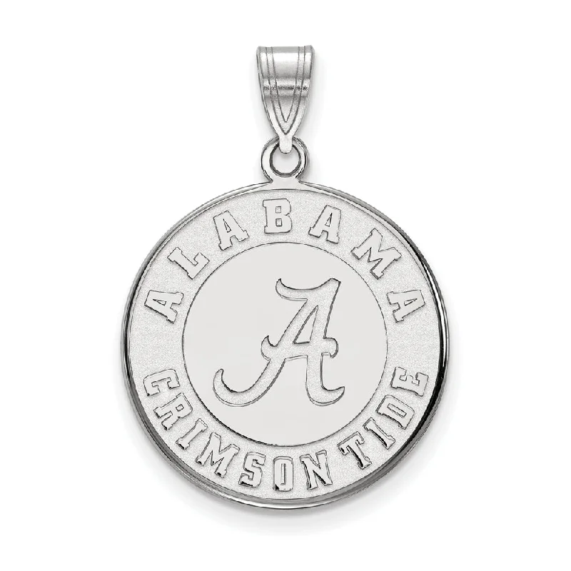 Gorgeous Jewelry, Limited-Time Savings 10k White Gold U. of Alabama Large Disc Logo Pendant Gorgeous Jewelry, Limited-Time Savings 10k White Gold U. of Alabama Large Disc Logo Pendant