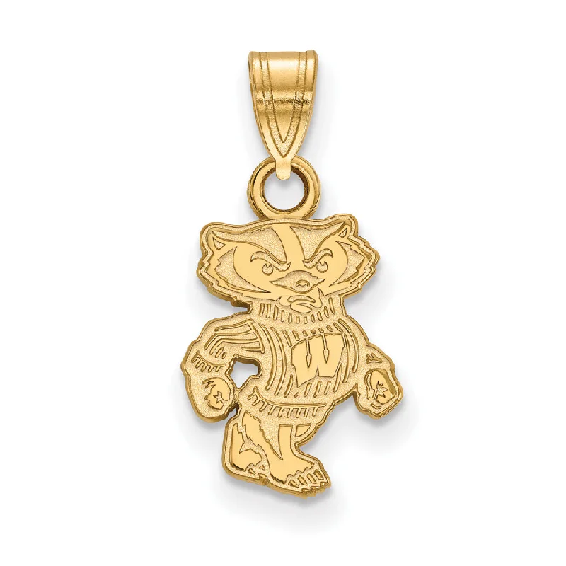Exclusive Jewelry Sale – Shine For Less 14k Gold Plated Silver U. of Wisconsin Small Badgers Pendant Exclusive Jewelry Sale – Shine For Less 14k Gold Plated Silver U. of Wisconsin Small Badgers Pendant