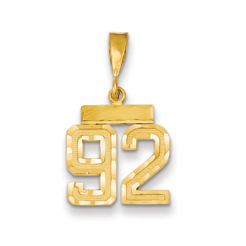 Jewelry Clearance – Final Chance To Save Big 14k Yellow Gold, Varsity Collection, Small D/C Pendant Number 92 Jewelry Clearance – Final Chance To Save Big 14k Yellow Gold, Varsity Collection, Small D/C Pendant Number 92