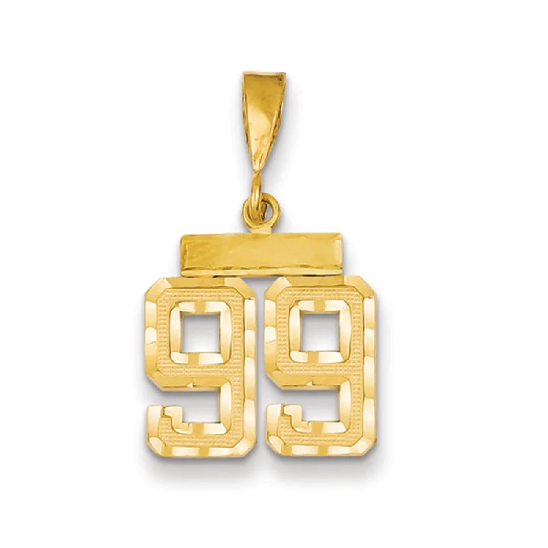 Elegant Necklaces And Bracelets At Limited-Time Offers 14k Yellow Gold, Varsity Collection, Small D/C Pendant Number 99 Elegant Necklaces And Bracelets At Limited-Time Offers 14k Yellow Gold, Varsity Collection, Small D/C Pendant Number 99