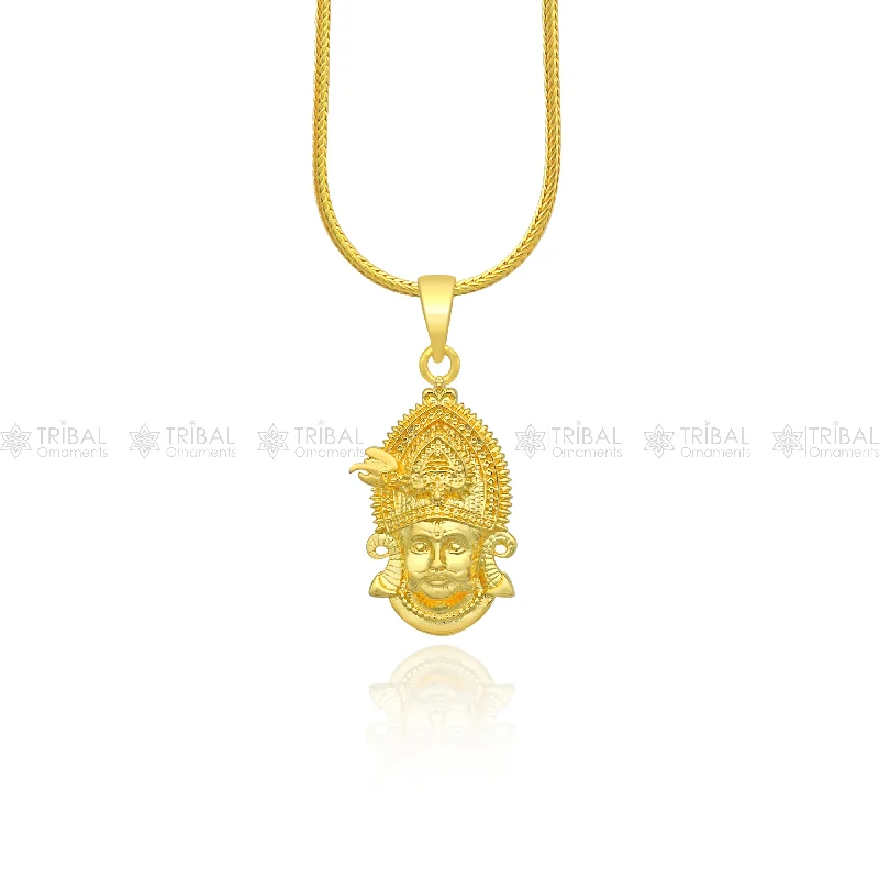 Huge Markdowns On Premium Jewelry Styles 925 sterling silver Khatu Shyam pendant/ lord Krishna, amazing divine pendant locket tribal jewelry nsp916 Huge Markdowns On Premium Jewelry Styles 925 sterling silver Khatu Shyam pendant/ lord Krishna, amazing divine pendant locket tribal jewelry nsp916