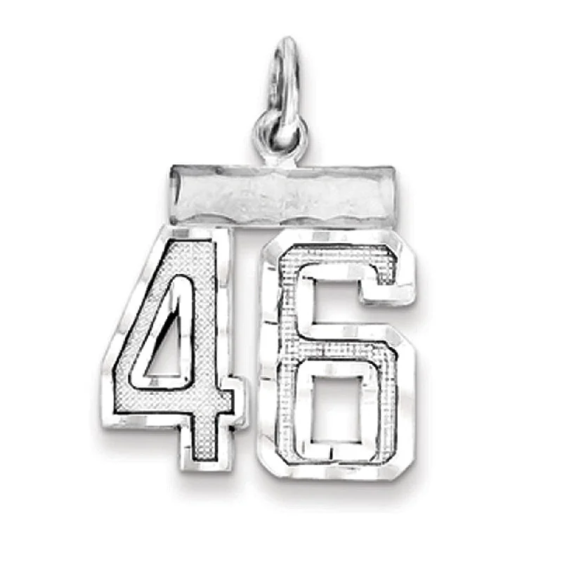 Best Jewelry Deals – Shop Premium Pieces At Great Prices Sterling Silver, Varsity Collection, Small D/C Pendant, Number 46 Best Jewelry Deals – Shop Premium Pieces At Great Prices Sterling Silver, Varsity Collection, Small D/C Pendant, Number 46