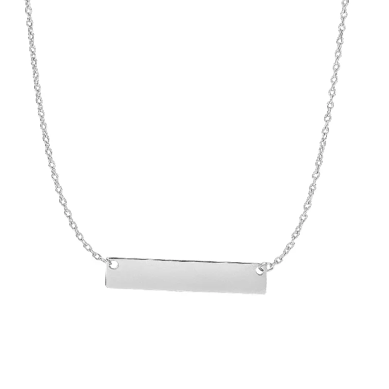 Flash Sale On Elegant Jewelry – Don't Miss Out 14kt 17 inches+1 inches White Gold Shiny 4.9-1.1mm Horizontal Square Tube Bar Anchor On 1.08mm Oval Link Necklace with Spring Ring Clasp Flash Sale On Elegant Jewelry – Don't Miss Out 14kt 17 inches+1 inches White Gold Shiny 4.9-1.1mm Horizontal Square Tube Bar Anchor On 1.08mm Oval Link Necklace with Spring Ring Clasp