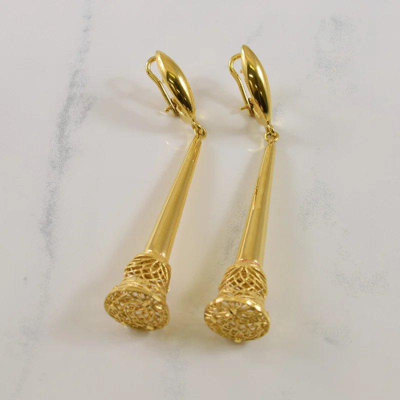 Luxury Jewelry Now At Special Promotional Rates 18k Yellow Gold Drop Earrings |