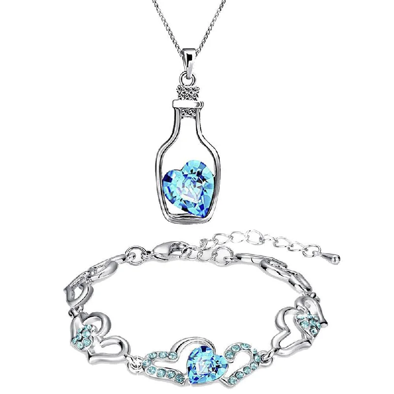 Adjustable Charm Bracelets For A Perfect Fit Mahi Valentine Heart Combo