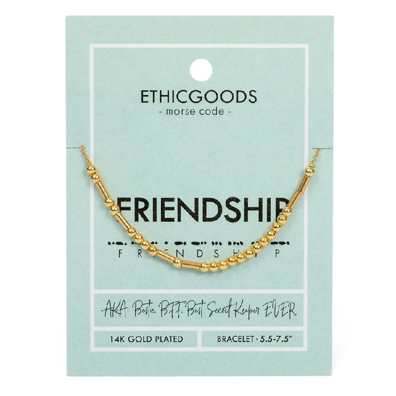 Don't Miss Out On Jaw-Dropping Jewelry Discounts Morse Code "Friendship" Bracelet, Thailand