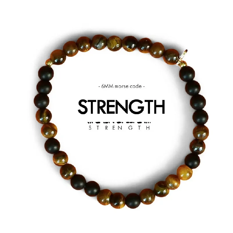Limited-Time Jewelry Discounts – Shine Without The Splurge Morse Code Unisex "Strength" Bracelet - Large, Thailand
