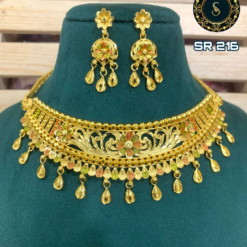 Get The Jewelry You Love At A Price You Love Siara Collections Forming Gold Necklace Set