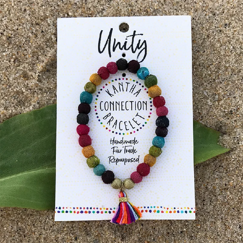 Modern Statement Jewelry For Bold Styling Unity Recycled Rainbow Bracelet, India